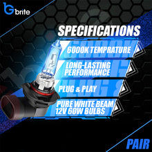 Load image into Gallery viewer, 2x HB3 9005 60W SUPER XENON WHITE HEADLIGHT &amp; FOGLIGHT BULBS 6000K
