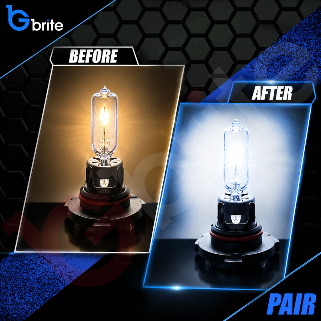 2x HB3 9005 60W SUPER XENON WHITE HEADLIGHT & FOGLIGHT BULBS 6000K