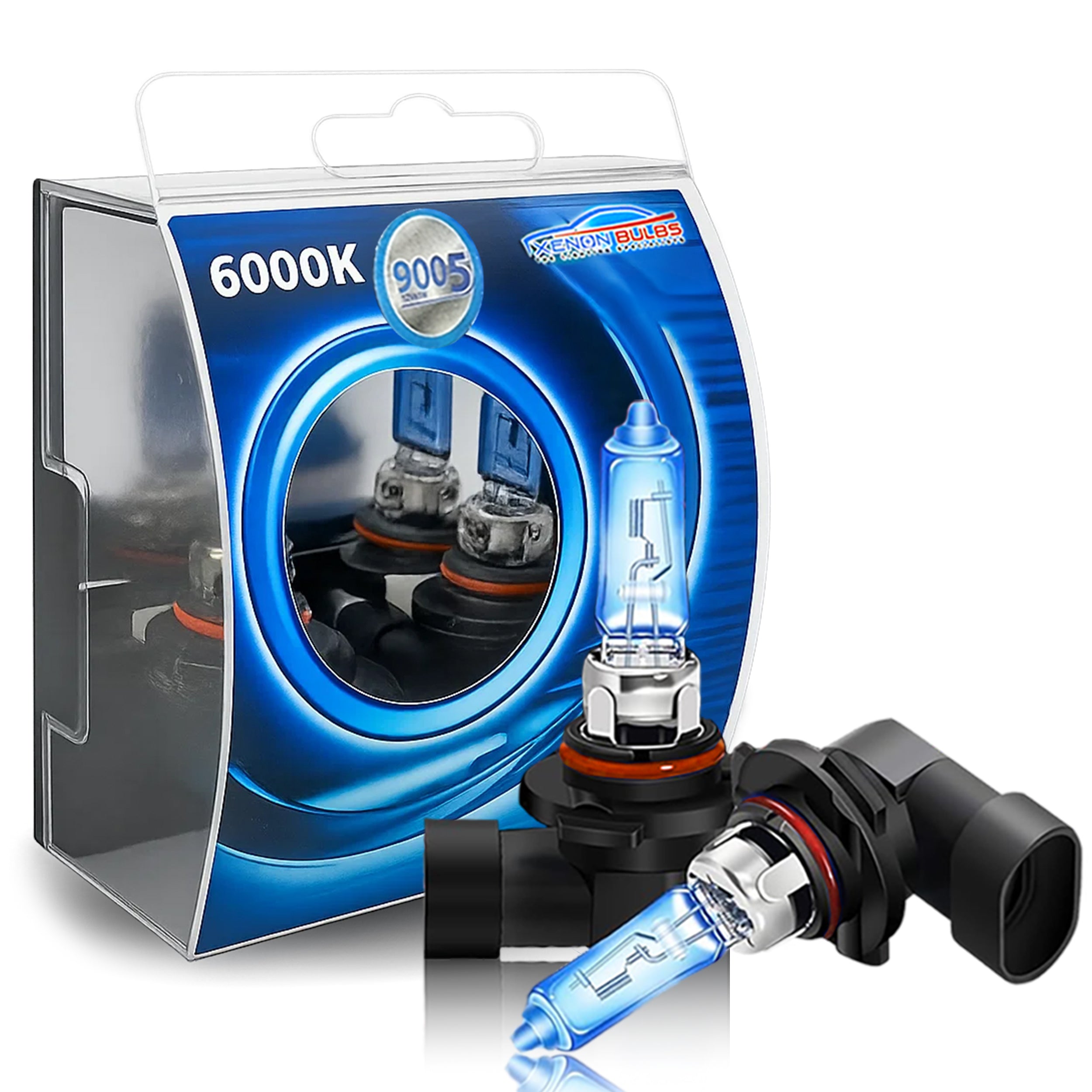 2x HB3 9005 60W SUPER XENON WHITE HEADLIGHT & FOGLIGHT BULBS 6000K