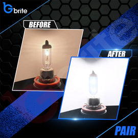 2x HB4 9006 60W SUPER XENON WHITE HEADLIGHT & FOGLIGHT BULBS 6000K