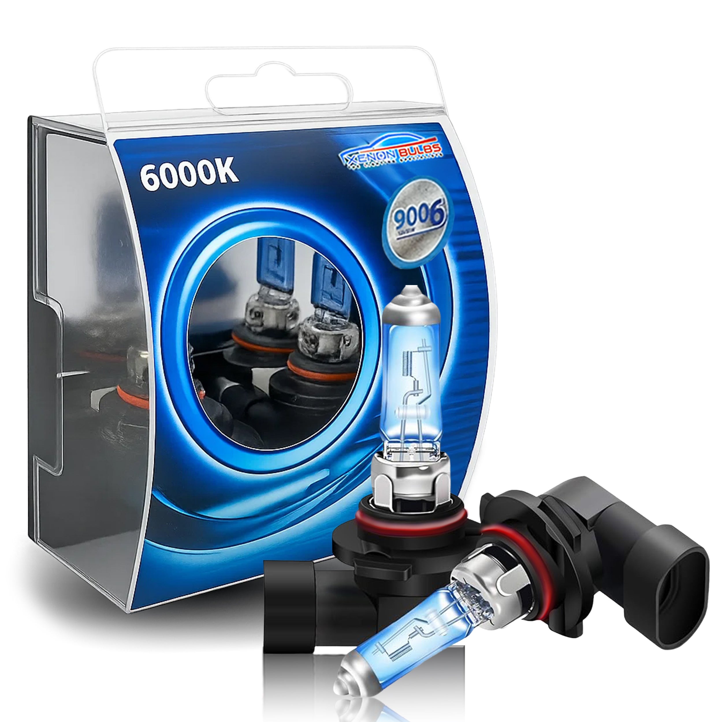 2x HB4 9006 60W SUPER XENON WHITE HEADLIGHT & FOGLIGHT BULBS 6000K