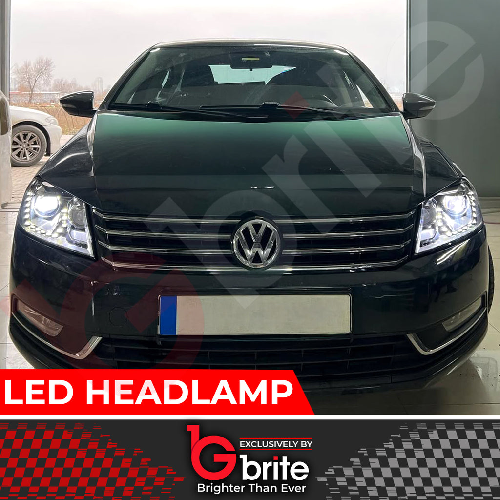 VW PASSAT 3C B7 BI LED DRL HEADLAMPS DAYTIME RUNNING LIGHT 2010 - 2014