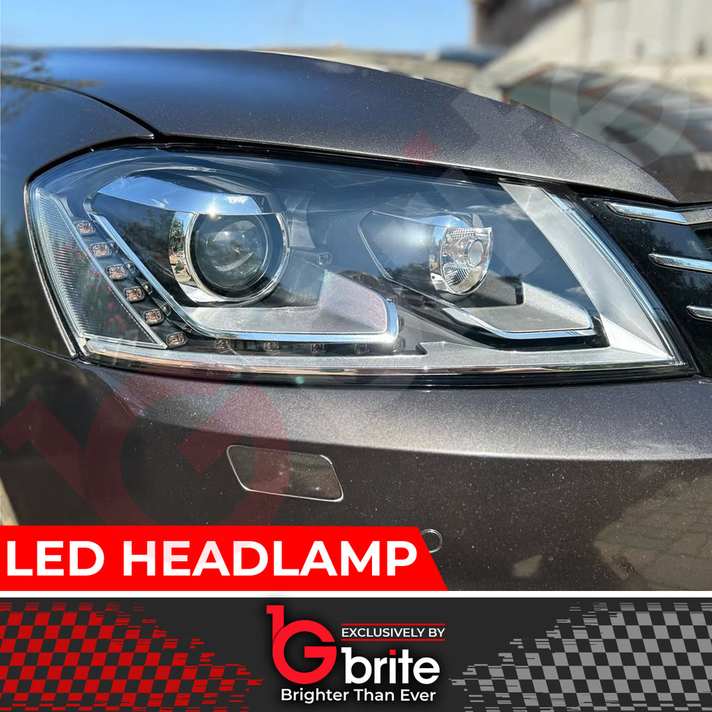 VW PASSAT 3C B7 BI LED DRL HEADLAMPS DAYTIME RUNNING LIGHT 2010 - 2014