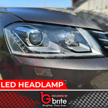 Load image into Gallery viewer, VW PASSAT 3C B7 BI LED DRL HEADLAMPS DAYTIME RUNNING LIGHT 2010 - 2014