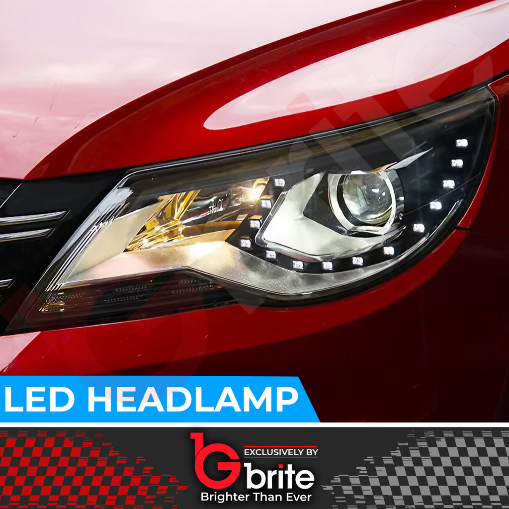 VW Tiguan (2009–2011) LED DRL Headlights OEM Projector Bi-Led R-Line Upgrade