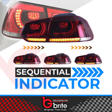 Load image into Gallery viewer, VW GOLF MK6 LED R-DESIGN SEQUENTAIL SWIPE TAIL LAMPS RHD LIGHTS PLUG &amp; PLAY