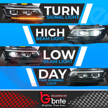 Load image into Gallery viewer, VW Tiguan MK2 FACELIFT 2015-20 LED Headlights R-Line Matrix Design DRL Sequential lamps
