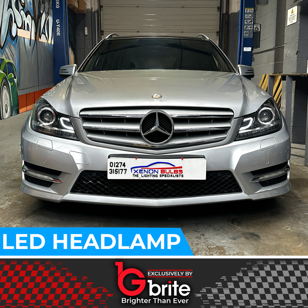 Mercedes C-Class W204 C63 AMG Style Bi-LED Facelift Headlights with DRL Projector
