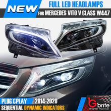 Load image into Gallery viewer, Mercedes Vito V-Class W447  Bi-LED Headlights Upgrade DRL Facelift Headlamps 2014–2020