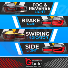 Load image into Gallery viewer, BMW 3 Series F30 F80 M3 12-19 LED LCI Dynamic Turn Signal Rear Tail Lights Lamps Smoked