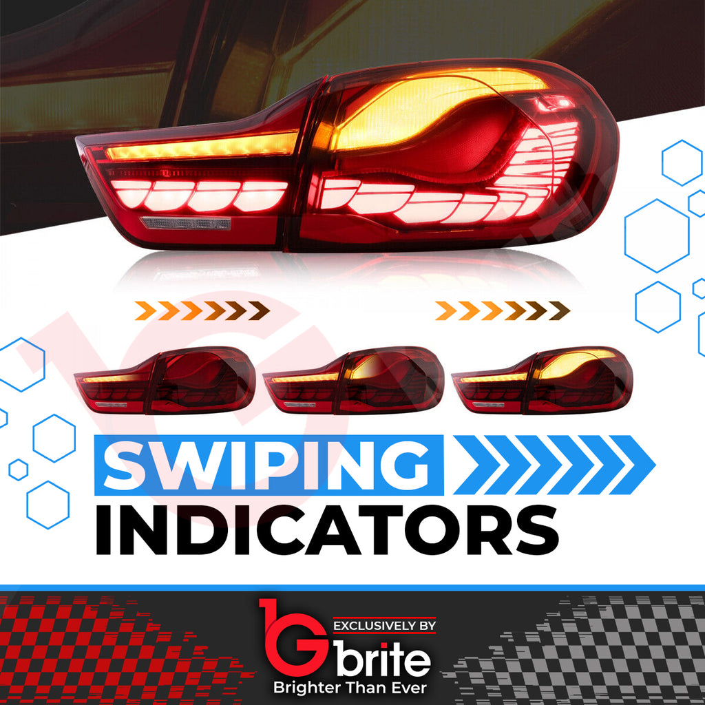 BMW 4 SERIES F32 F33 F36 2014-2020 OLED STYLE LED SEQUENTIAL DYNAMIC TAIL LAMPS