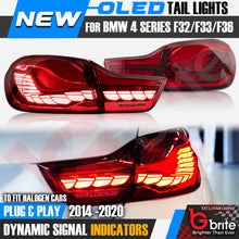 Load image into Gallery viewer, BMW 4 SERIES F32 F33 F36 2014-2020 OLED STYLE LED SEQUENTIAL DYNAMIC TAIL LAMPS