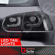 Load image into Gallery viewer, VW GOLF MK6 LED R-DESIGN SEQUENTAIL SWIPE SMOKED TAIL LAMPS RHD LIGHTS PLUG &amp; PLAY
