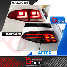 Load image into Gallery viewer, VW Golf MK7.5 Style SMOKED LED TAIL LAMPS LIGHTS FOR VW MK7 SEQUENTIAL FLOWING INDICATOR