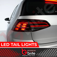 Load image into Gallery viewer, VW Golf MK7.5 Style SMOKED LED TAIL LAMPS LIGHTS FOR VW MK7 SEQUENTIAL FLOWING INDICATOR