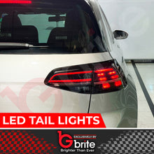 Load image into Gallery viewer, VW Golf MK7.5 Style SMOKED LED TAIL LAMPS LIGHTS FOR VW MK7 SEQUENTIAL FLOWING INDICATOR