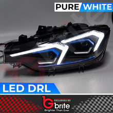 Load image into Gallery viewer, BMW F30 3 Series G20 Style Headlamps with Start-up Show Mode LED DRL Indicator Upgrade 2012-18