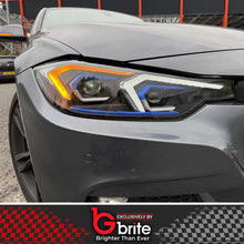 Load image into Gallery viewer, BMW F30 3 Series G20 Style Headlamps with Start-up Show Mode LED DRL Indicator Upgrade 2012-18