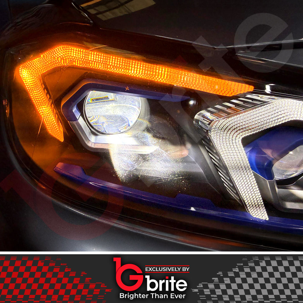 BMW F30 3 Series G20 Style Headlamps with Start-up Show Mode LED DRL Indicator Upgrade 2012-18