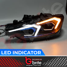 Load image into Gallery viewer, BMW F30 3 Series G20 Style Headlamps with Start-up Show Mode LED DRL Indicator Upgrade 2012-18