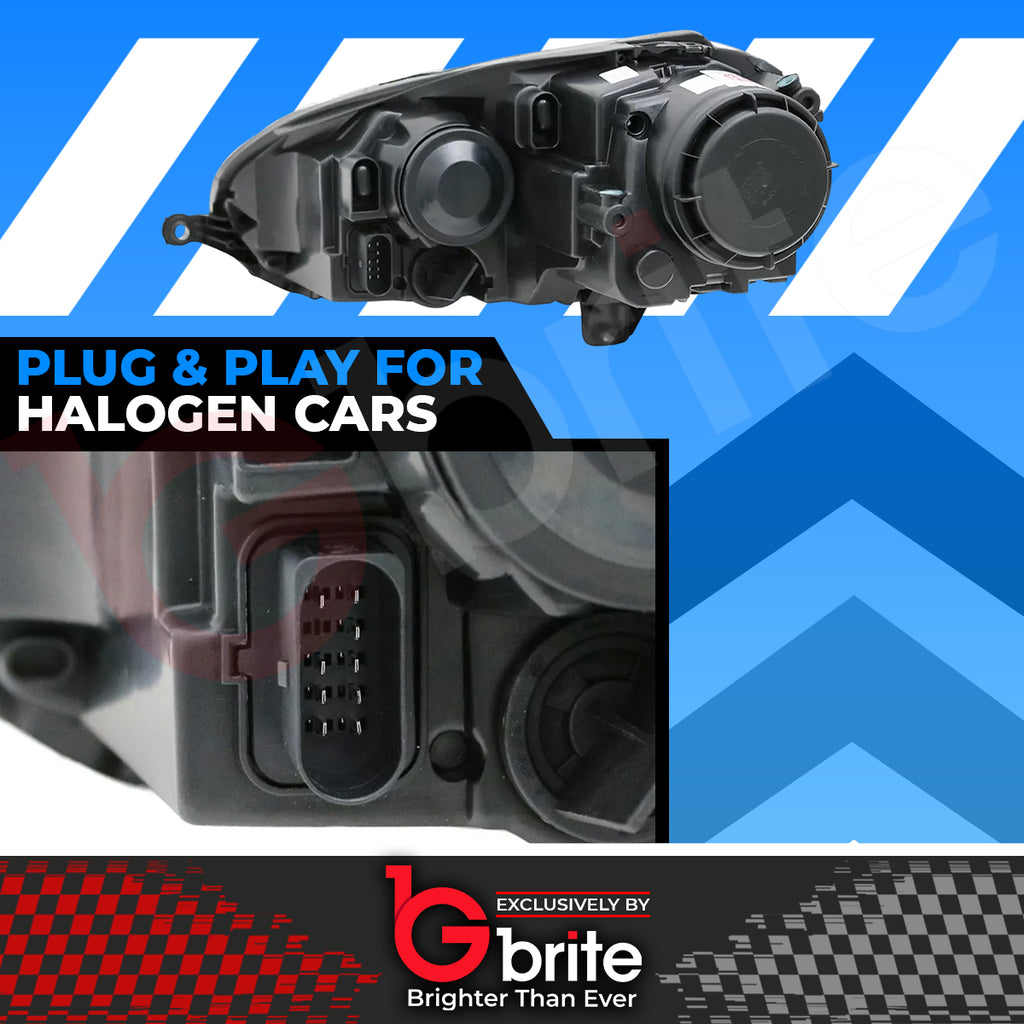 VW Golf MK5 Black Edition R32 Style 04-09 Chrome Projector Headlamps