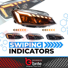Load image into Gallery viewer, VW GOLF MK7 RS STYLE BI LED HEADLAMPS LED SHOW MODE DRL SEQUENTIAL INDICATOR