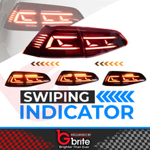 Load image into Gallery viewer, VW GOLF MK7 ANIMATION STYLE LED TAIL LIGHTS 2013-17 WITH DYNAMIC SEQUENTIAL INDICATORS