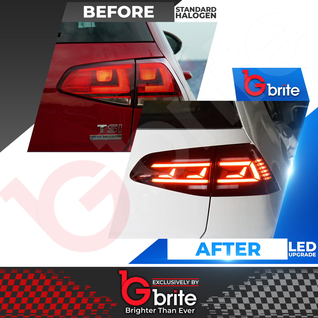 VW GOLF MK7 ANIMATION STYLE LED TAIL LIGHTS 2013-17 WITH DYNAMIC SEQUENTIAL INDICATORS
