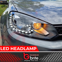 Load image into Gallery viewer, GOLF MK6 BI LED HEADLAMPS GTD R20 GTI WITH LED DRL LIGHTS