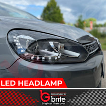 Load image into Gallery viewer, GOLF MK6 BI LED HEADLAMPS GTD R20 GTI WITH LED DRL LIGHTS