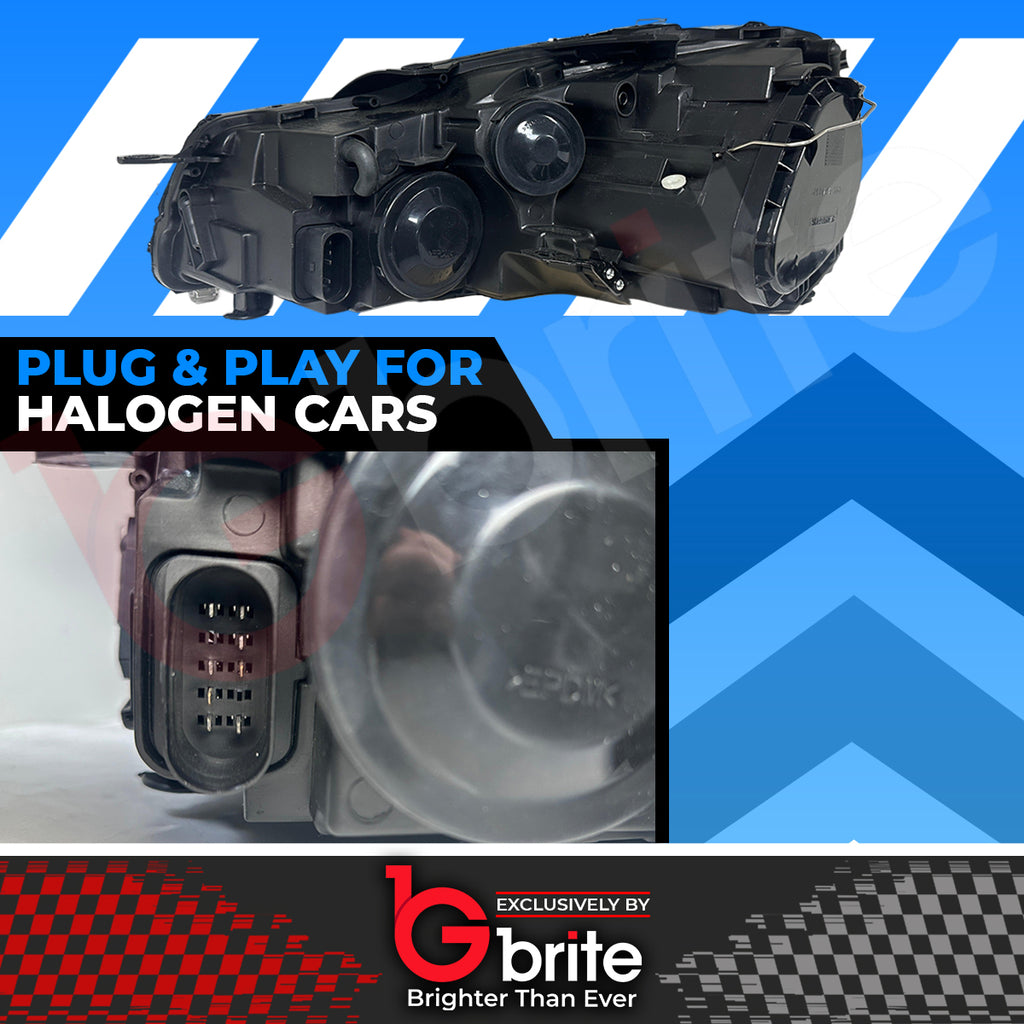 GOLF MK6 BI LED HEADLAMPS GTD R20 GTI WITH LED DRL LIGHTS