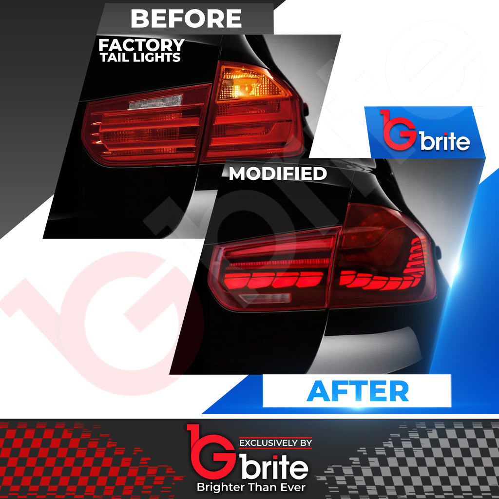 BMW 3 Series F30 F80 M3 12-19 OLED STYL Dynamic Turn Signal Rear Tail Lights Lamps