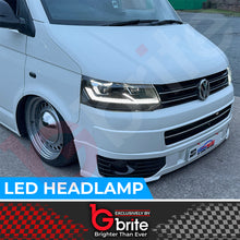 Load image into Gallery viewer, VW TRANSPORTER T5.1 LED BI-XENON HEADLAMPS 2010-15 DRL SEQUENTIAL INDICATOR