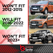 Load image into Gallery viewer, Ford Ranger T7 &amp; T8 MUSTANG STYLE LED DRL HEADLIGHTS 2016-22 SEQUENTIAL INDICATOR
