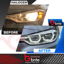 Load image into Gallery viewer, BMW F30 3 Series LCI Style Headlamps with LED DRL Indicator Upgrade 2012-15