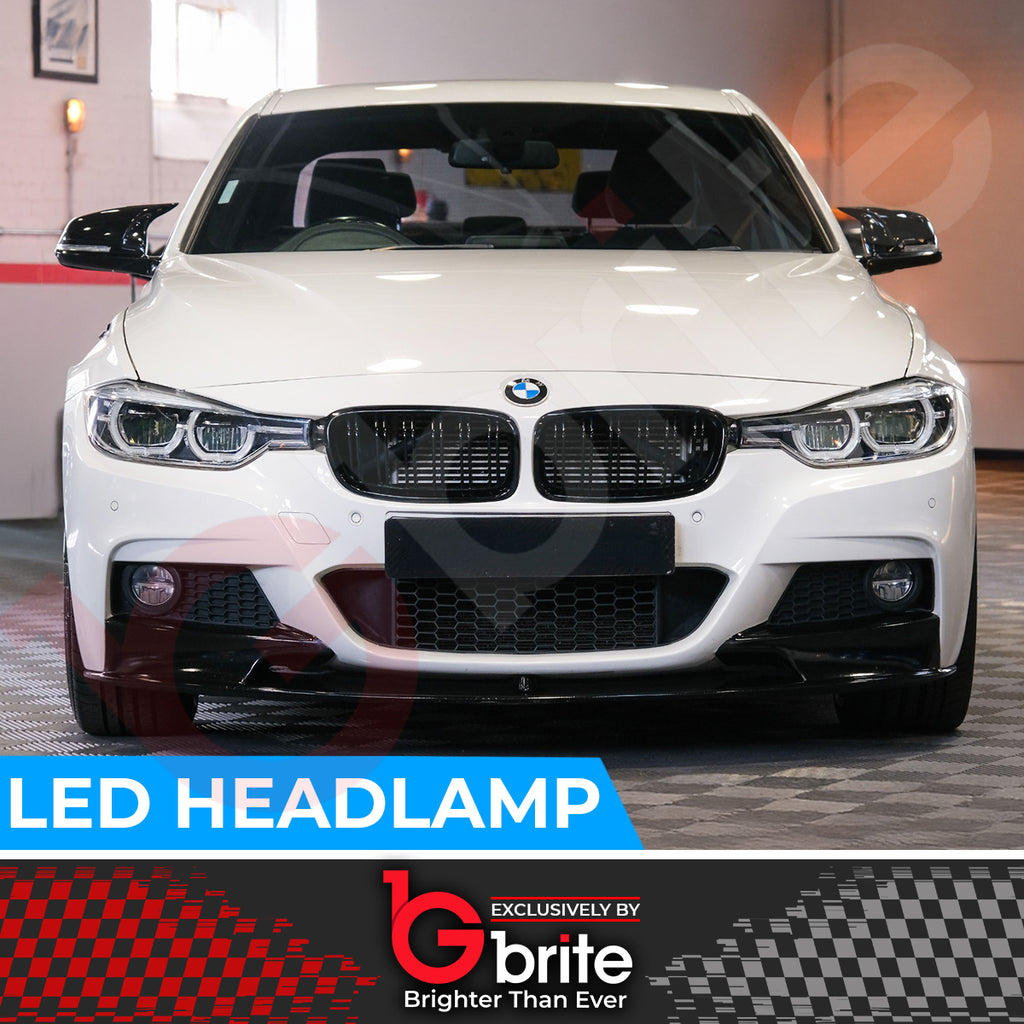BMW F30 3 Series LCI Style Headlamps with LED DRL Indicator Upgrade 2012-15