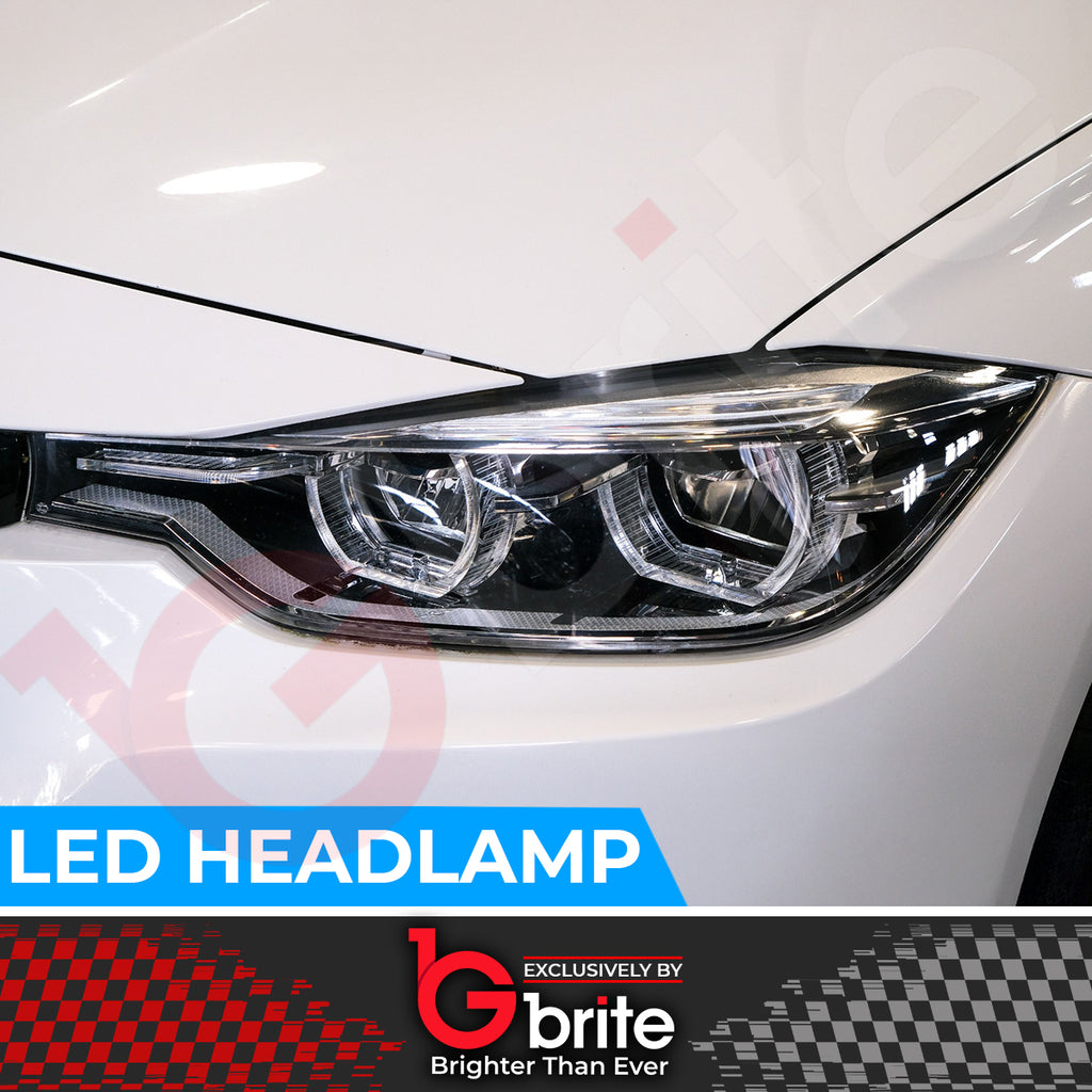 BMW F30 3 Series LCI Style Headlamps with LED DRL Indicator Upgrade 2012-15