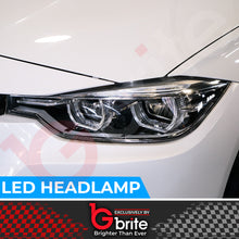 Load image into Gallery viewer, BMW F30 3 Series LCI Style Headlamps with LED DRL Indicator Upgrade 2012-15