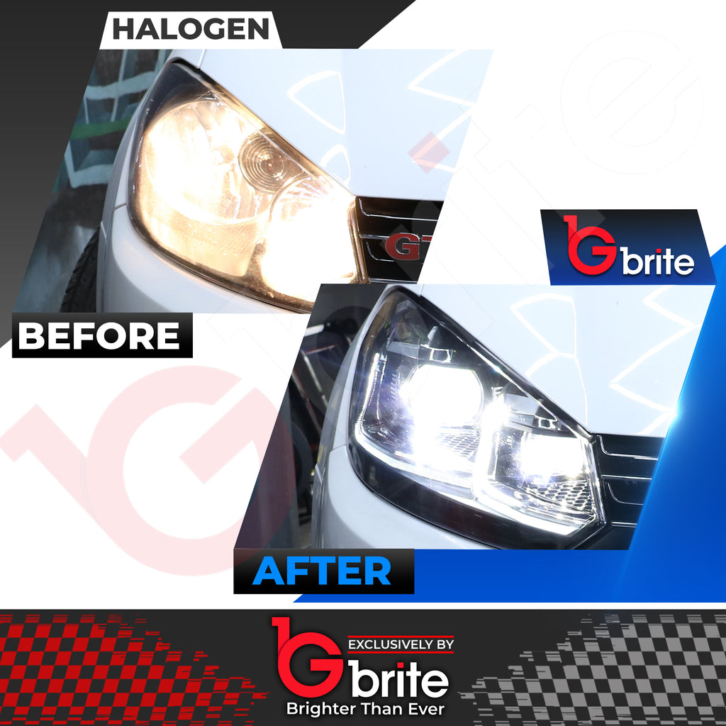 VW GOLF MK6 LED  Dynamic Sequential Headlamps in MK7.5 Look 2008-2012