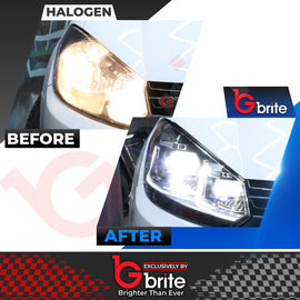 VW GOLF MK6 LED  Dynamic Sequential Headlamps in MK7.5 Look 2008-2012