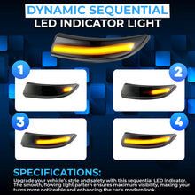 Load image into Gallery viewer, 2x DYNAMIC LED WING MIRROR INDICATOR UNITS FOR FORD FIESTA MK7 MK7.5 ST &amp; B-Max