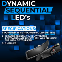 Load image into Gallery viewer, 2x DYNAMIC LED WING MIRROR INDICATOR UNITS FOR FORD FIESTA MK7 MK7.5 ST &amp; B-Max