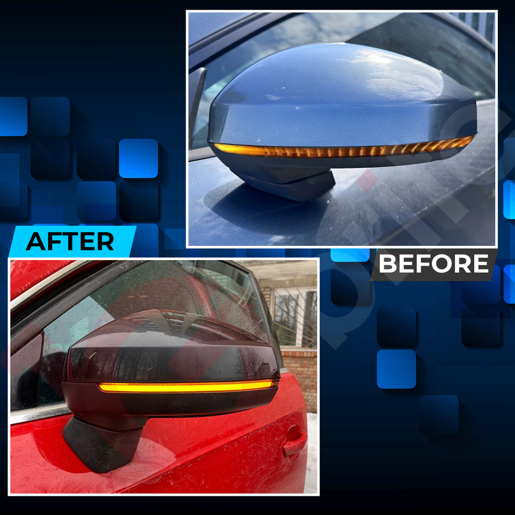 2x DYNAMIC LED WING MIRROR INDICATOR UNITS FOR AUDI TT MK3 TTRS R8