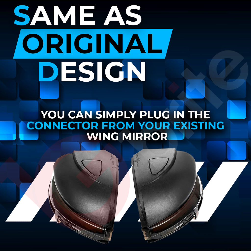 2x DYNAMIC LED WING MIRROR INDICATOR UNITS FOR VW GOLF MK6 GTI GTD R20