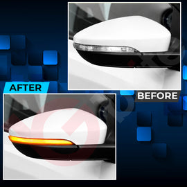 2x DYNAMIC LED WING MIRROR INDICATOR UNITS FOR VW GOLF MK6 GTI GTD R20