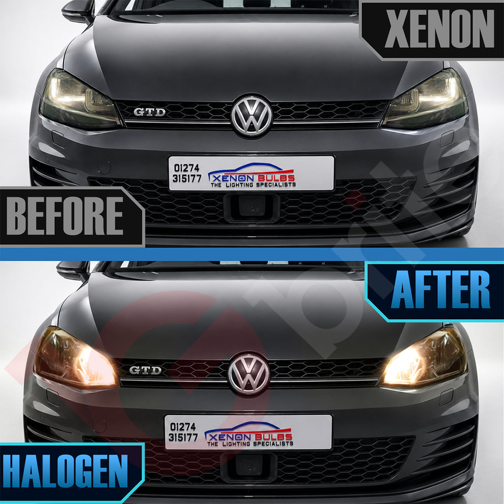 VW Golf MK7 BIXENON RETROFIT DOWNGRADE ADAPTER HARNESS LOOM XENON TO HALOGEN  2013–2016