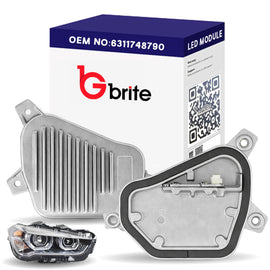 BMW X1 F48 X2 F49 Headlight LED Angel Eyes Control DRL Module 7428790 Driver Side 2015-2019