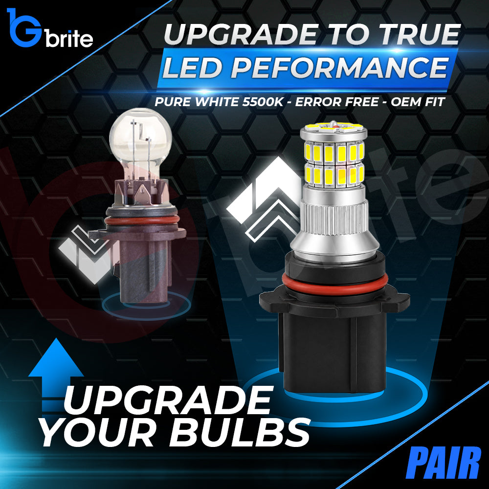 2x P13W LED DRL BULBS 36 SMD XENON WHITE DAYTIME RUNNING LIGHTS FOR AUDI A4 B8
