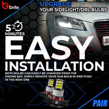 Load image into Gallery viewer, 2x PS19W 36 SMD LED DRL BULBS 6000K WHITE CANBUS ERROR FREE PSX24W 5202 H16