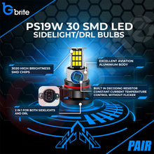 Load image into Gallery viewer, 2x PS19W 36 SMD LED DRL BULBS 6000K WHITE CANBUS ERROR FREE PSX24W 5202 H16